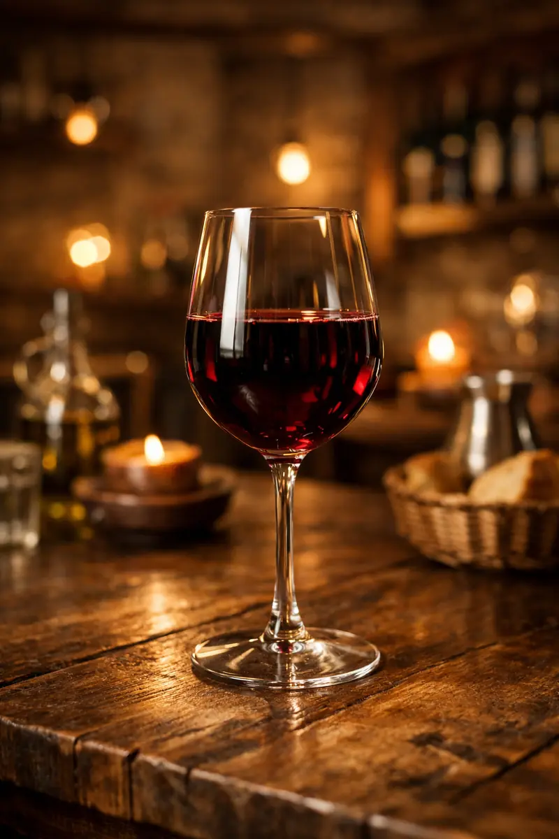 Vino rosso – bevande incluse della cucina romana